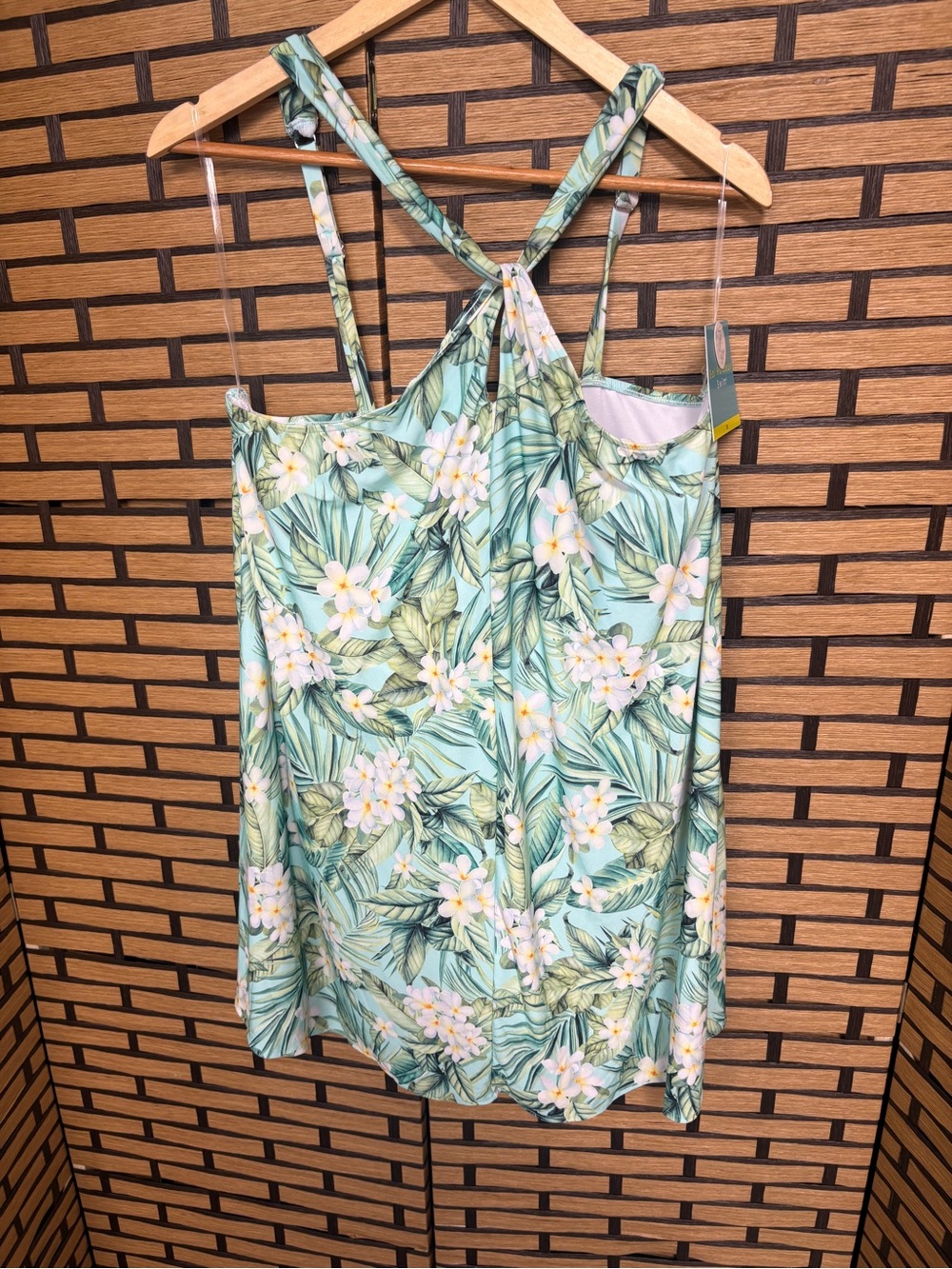 Bal harbour mint floral swim dress size 18